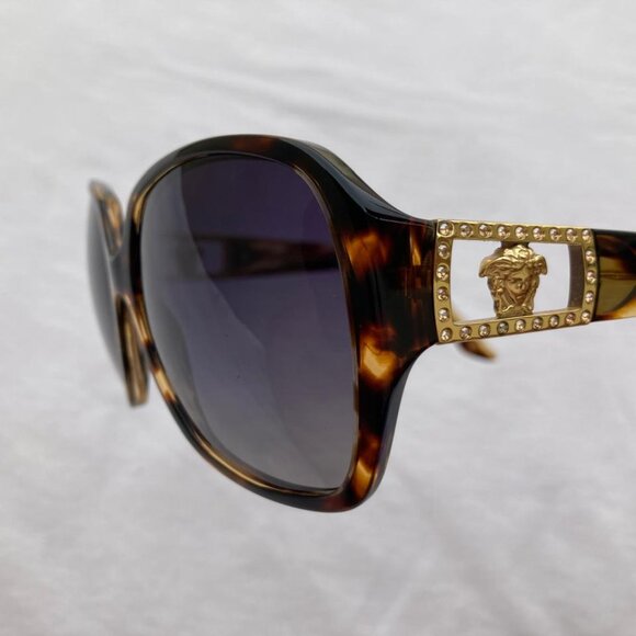 Versace Accessories - VERSACE Women MOD. 4242-B 5025/13 Tortoise Brown Gems/Brown Sunglasses